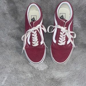 Suede and canvas vans